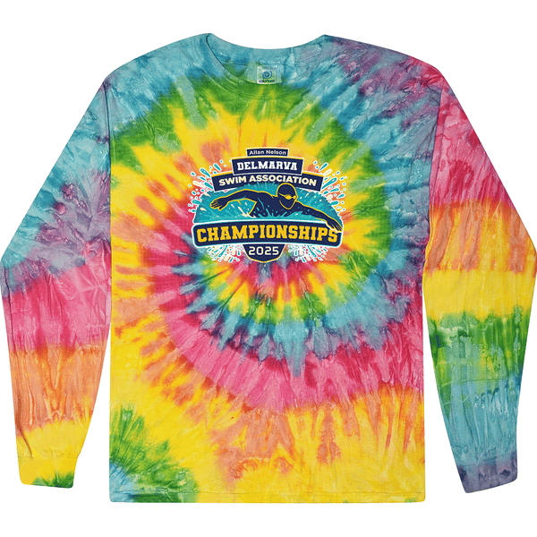 Tie Dyed Long Sleeve- 2025 Allan Nelson Delmarva Swim Association Championships
