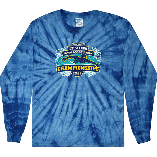 Tie Dyed Long Sleeve- 2025 Allan Nelson Delmarva Swim Association Championships