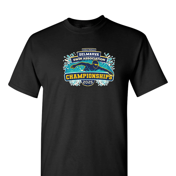 Solid Short Sleeve T-shirt - 2025 Allan Nelson Delmarva Swim Association Championships