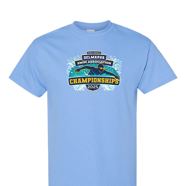 Solid Short Sleeve T-shirt - 2025 Allan Nelson Delmarva Swim Association Championships