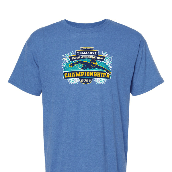 Solid Short Sleeve T-shirt - 2025 Allan Nelson Delmarva Swim Association Championships