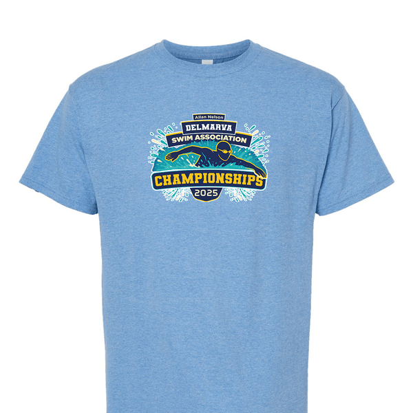 Solid Short Sleeve T-shirt - 2025 Allan Nelson Delmarva Swim Association Championships
