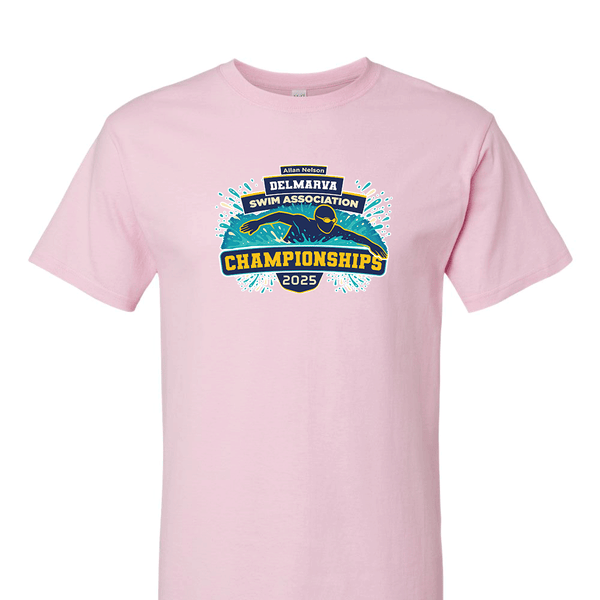 Solid Short Sleeve T-shirt - 2025 Allan Nelson Delmarva Swim Association Championships