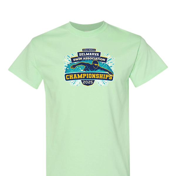 Solid Short Sleeve T-shirt - 2025 Allan Nelson Delmarva Swim Association Championships