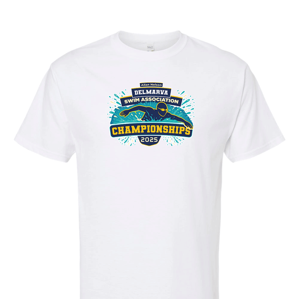 Solid Short Sleeve T-shirt - 2025 Allan Nelson Delmarva Swim Association Championships