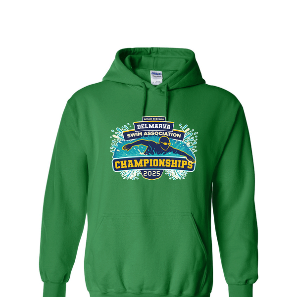 Solid Hoodie - 2025 Allan Nelson Delmarva Swim Association Championships