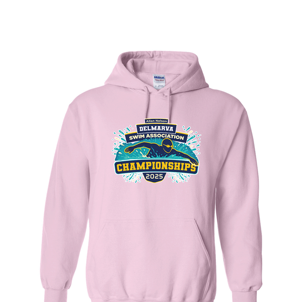 Solid Hoodie - 2025 Allan Nelson Delmarva Swim Association Championships