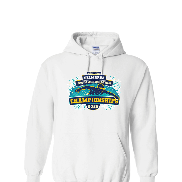 Solid Hoodie - 2025 Allan Nelson Delmarva Swim Association Championships