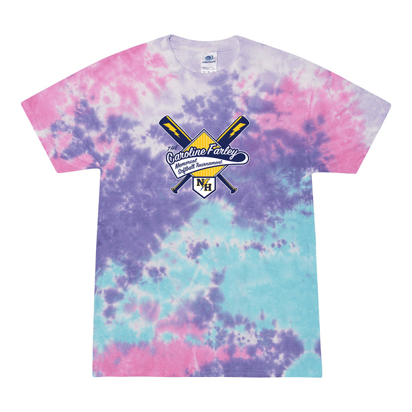 Tie Dyed T-shirt - Caroline Farley Memorial Softball Tournament 2025