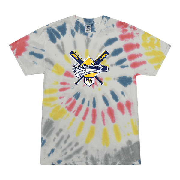 Tie Dyed T-shirt - Caroline Farley Memorial Softball Tournament 2025