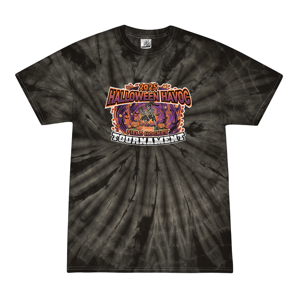 Tie Dyed T-shirt - 2025 Howard County Halloween Havoc FH Tournament