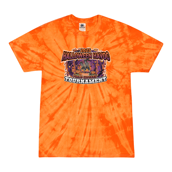 Tie Dyed T-shirt - 2025 Howard County Halloween Havoc FH Tournament
