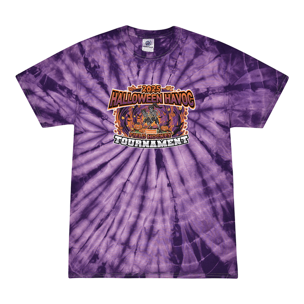 Tie Dyed T-shirt - 2025 Howard County Halloween Havoc FH Tournament