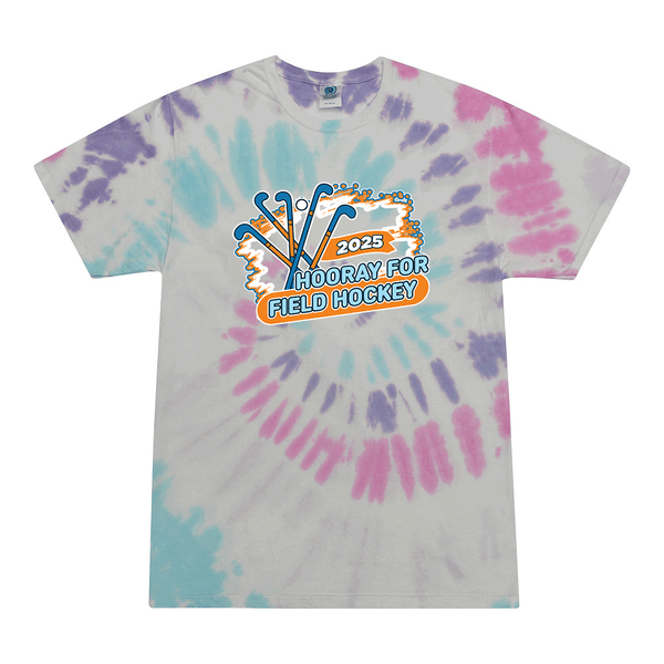 Tie Dyed T-shirt - 2025 Hooray for Field Hockey
