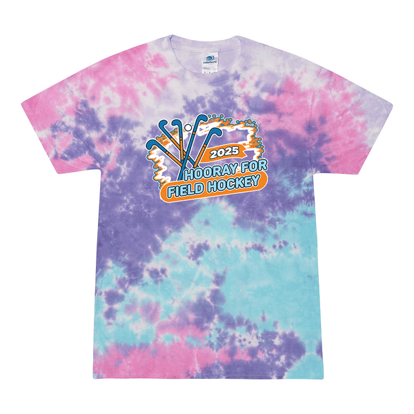 Tie Dyed T-shirt - 2025 Hooray for Field Hockey