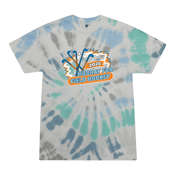 Tie Dyed T-shirt - 2025 Hooray for Field Hockey