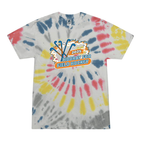 Tie Dyed T-shirt - 2025 Hooray for Field Hockey