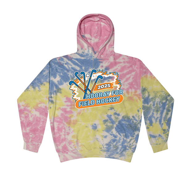 Tie Dyed Hoodie - 2025 Hooray for Field Hockey