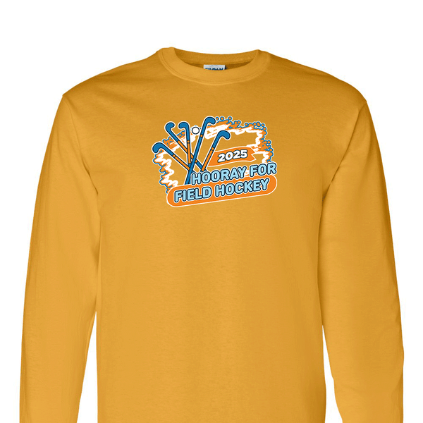Solid Long Sleeve T-shirt - 2025 Hooray for Field Hockey