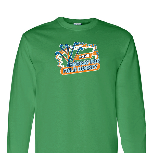 Solid Long Sleeve T-shirt - 2025 Hooray for Field Hockey