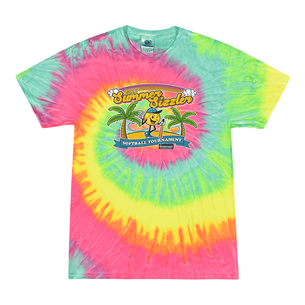 Tie Dyed T-shirt - 2025 Howard County Summer Sizzler