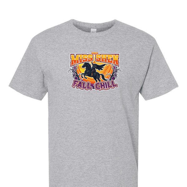 Solid Short Sleeve T-shirt -2025 Miss Shen Fall Chill