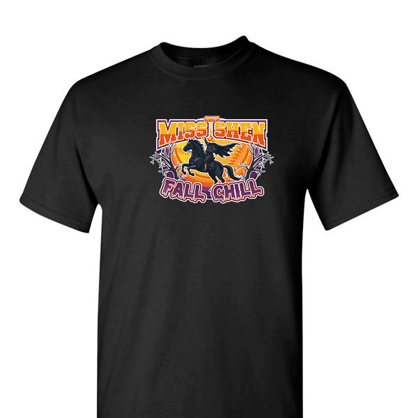 Solid Short Sleeve T-shirt -2025 Miss Shen Fall Chill