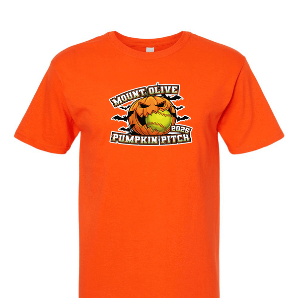 Solid Short Sleeve T-shirt - Mount Olive Pumpkin Pitch 2025