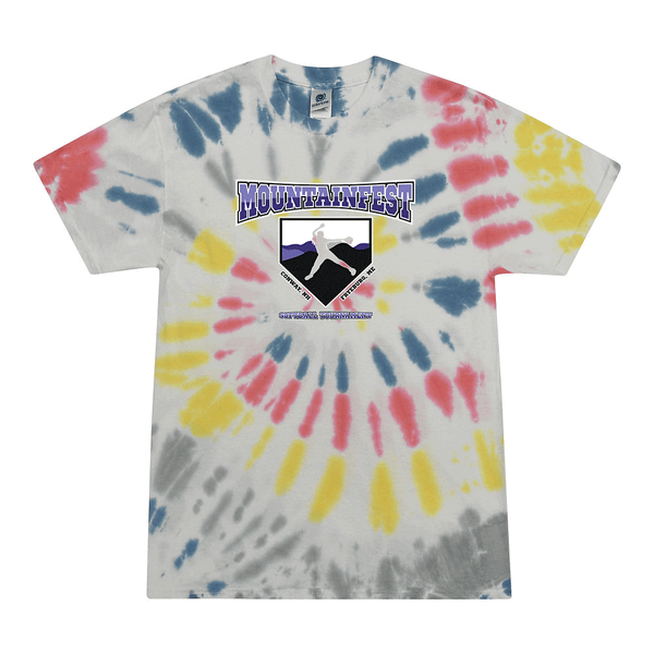 Tie Dyed T-shirt - 2025 Mountainfest Softball Tournament