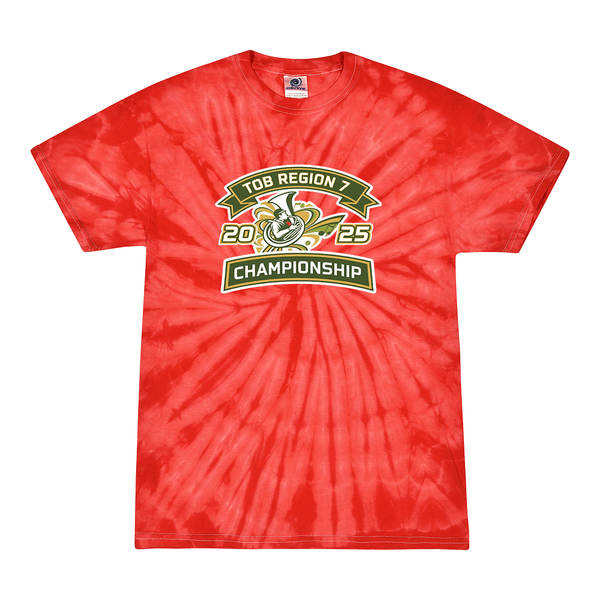 Tie Dyed T-shirt - 2025 TOB Region 7 Championship