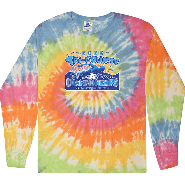 Tie Dyed Long Sleeve- 2025 TRI-County A Swim Championships