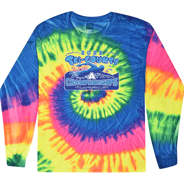 Tie Dyed Long Sleeve- 2025 TRI-County A Swim Championships