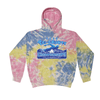 Tie Dyed Hoodie - 2025 TRI-County A Swim Championships