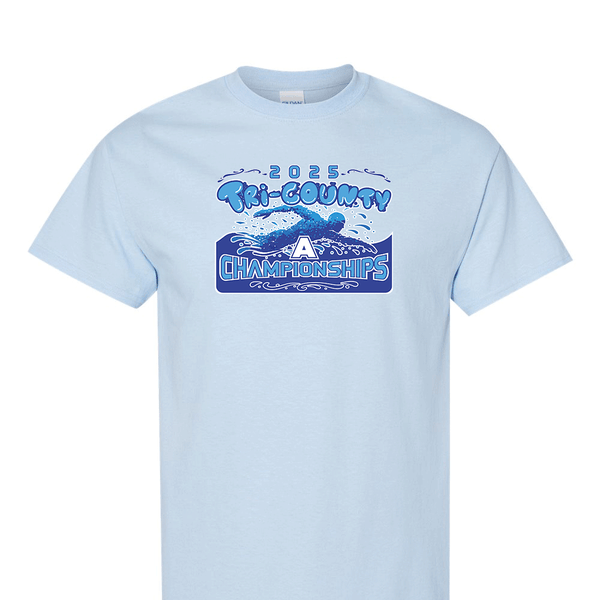 Solid Short Sleeve T-shirt - 2025 TRI-County A Swim Championships