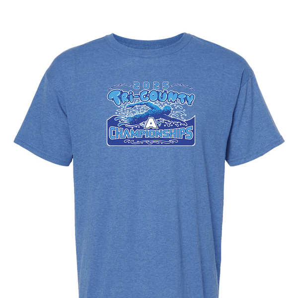 Solid Short Sleeve T-shirt - 2025 TRI-County A Swim Championships