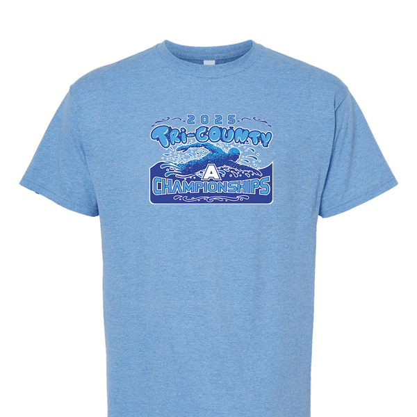 Solid Short Sleeve T-shirt - 2025 TRI-County A Swim Championships