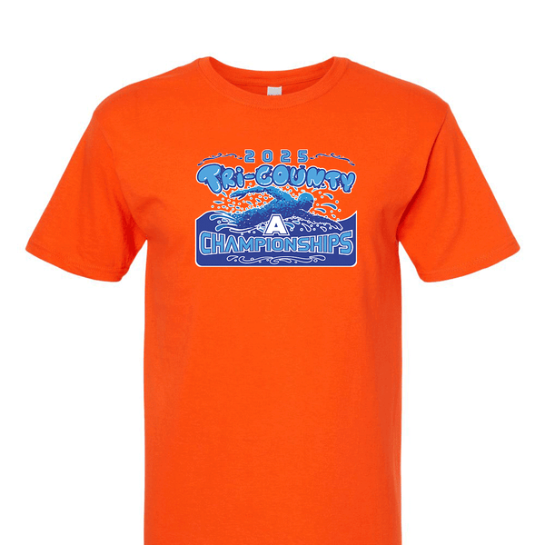 Solid Short Sleeve T-shirt - 2025 TRI-County A Swim Championships