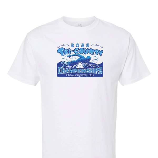 Solid Short Sleeve T-shirt - 2025 TRI-County A Swim Championships
