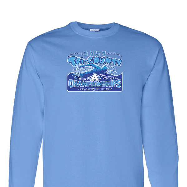 Solid Long Sleeve T-shirt - 2025 TRI-County A Swim Championships