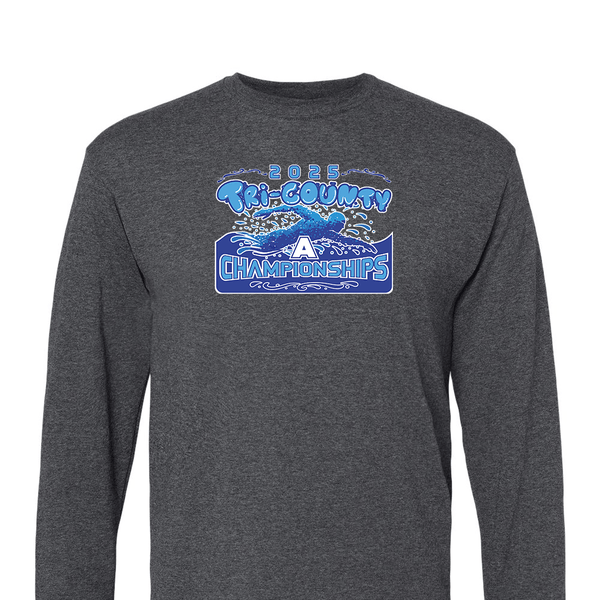 Solid Long Sleeve T-shirt - 2025 TRI-County A Swim Championships