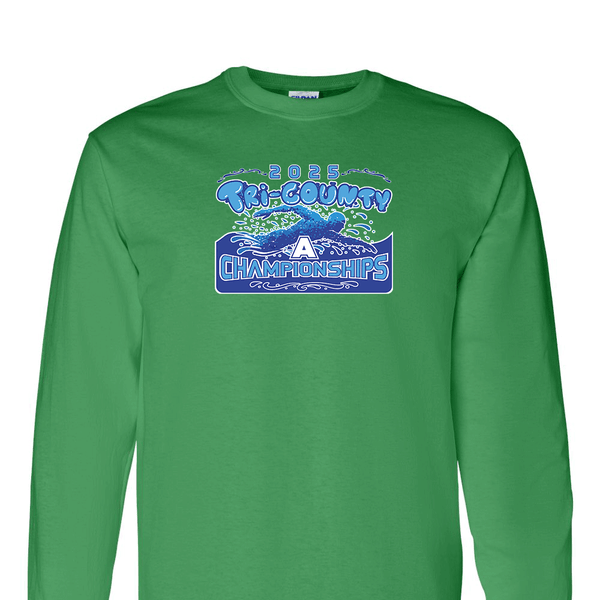 Solid Long Sleeve T-shirt - 2025 TRI-County A Swim Championships