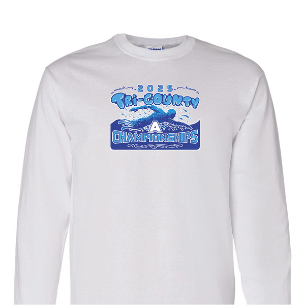 Solid Long Sleeve T-shirt - 2025 TRI-County A Swim Championships