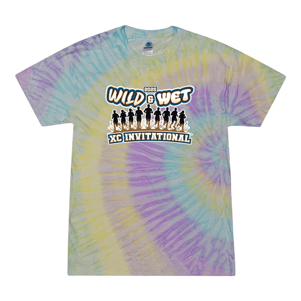 Tie Dyed t-shirt - 2025 Wet & Wild XC Invitational