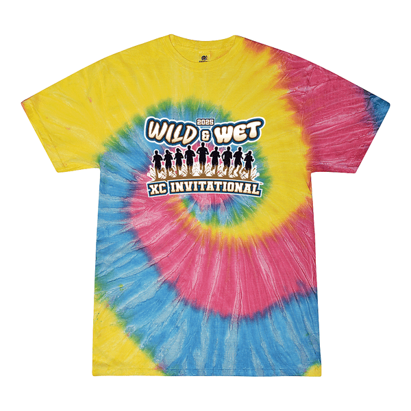 Tie Dyed t-shirt - 2025 Wet & Wild XC Invitational