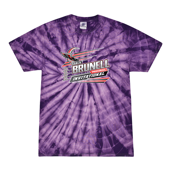 Tie Dyed T-shirt - 2026 Coach Brunell Memorial Invitational