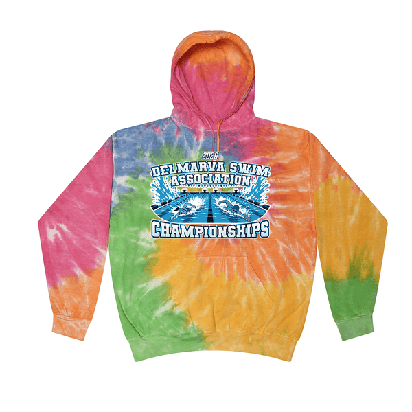 Tie Dye Hoodie - 2026 Delmarva Swim Association Championships