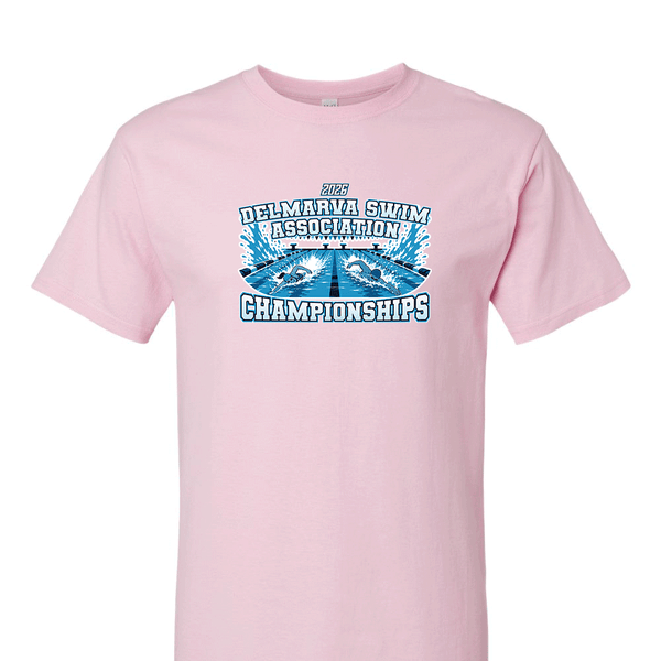 Solid Short Sleeve T-shirt - 2026 Delmarva Swim Association Championships