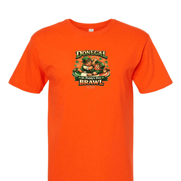 Solid Short Sleeve T-shirt -Donegal St Paddys Day Brawl