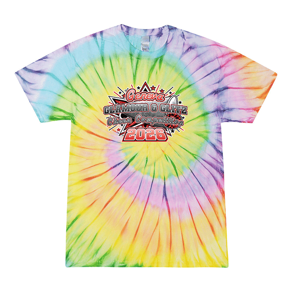 2026 Geneva Glamour and Glitz Competition 0055 Lolli Pop Tie Dyed T shirt