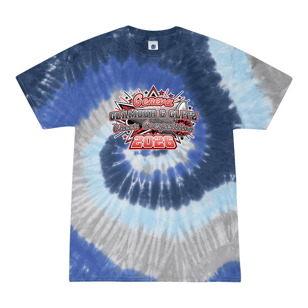 2026 Geneva Glamour and Glitz Competition 0061 Moonbeam Tie Dyed T shirt